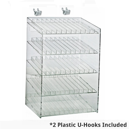 Azar Displays 5 Tier 60 Comp. Cosmetic Nail Polish Display 12"W x 8.5"D x 18.5"H 222885